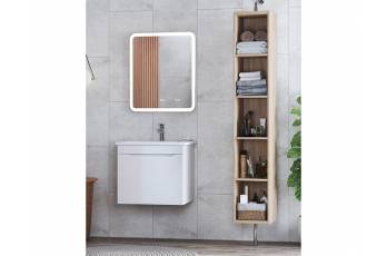 Комплект мебели в ванную Grani 750 белый подвесной