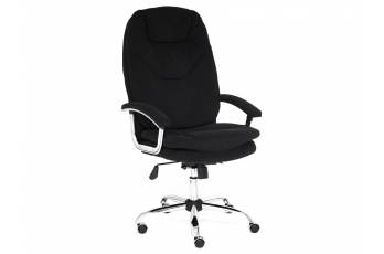 Кресло офисное Softy lux флок черный