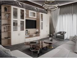 Гостиная Монако шимо светлый/сандал белый