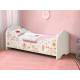 Кровать детская с бортом Малышка №4 белая