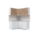 Кухонный гарнитур угловой Асти Вайт 1600х1400