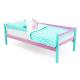 Кровать-тахта Svogen с бортиком мятный-лаванда