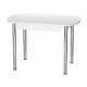 Стол Европейский Пластик Хром белый матовый