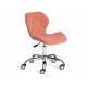 Кресло офисное Selfi флок розовый