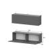 Шкаф навесной Денвер Графит серый