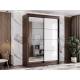 Шкаф-купе Гранд-1 1600 Дуб Венге-двери Зеркало-Лакобель белый