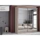 Шкаф-купе Гранд-1 2000 Сатин-двери Зеркало
