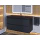 Тумба с раковиной Uperwood Tanos-Classic Quartz черная/уголь 100 см