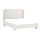 Кровать 1800 Сиде Белый (велюр) без основания