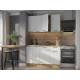 Кухонный гарнитур Хелмер 1400 мм ЛДСП Вотан/Белый