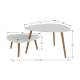 Стол журнальный Стилгрей Белый
