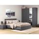Кровать 11.53 Остин Серый Графит