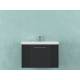 Тумба Альба 80 подвесная 1 ящик раковина Слим 80 антрацит
