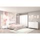 Спальня Эго бетон светлый/белый глянец