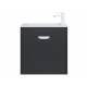 Тумба с раковиной Uperwood Modul матовая черная 60 см
