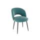 Стул Моли велюр зеленый ножки черные