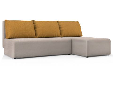 Угловой диван Алиса savana plus ivory savana plus yellow