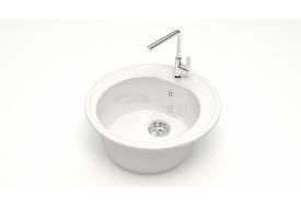 Мойка круглая Черая Z3Q1 белый лед