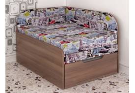 Диван детский раскладной Малютка шимо темный-Лондон