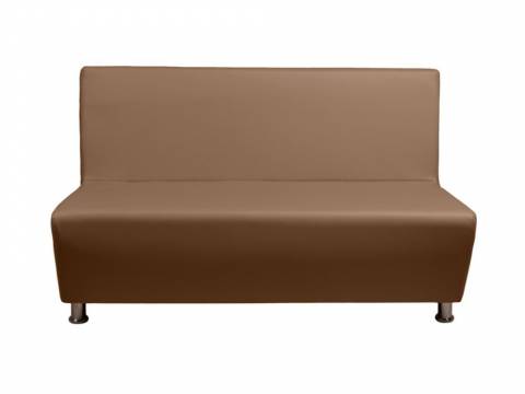 Диван кожаный Рон коричневый