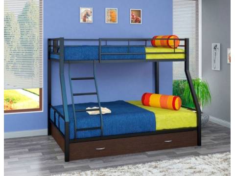 Двухъярусная кровать Гранада - 1 Я черный