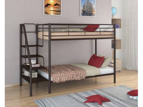 Двухъярусная кровать Толедо коричневый/венге