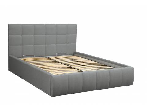 Кровать Диана 1400 Н1010 жаккард серый