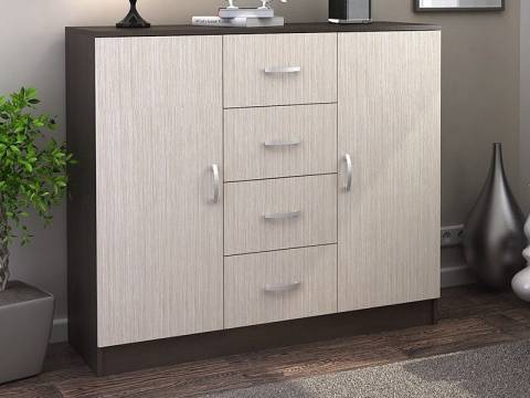 Комод 4 ящика 2 створки 555-М Басса