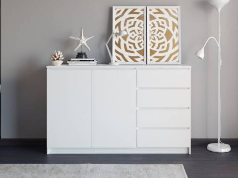 Комод Мори МК1600.1 2 двери и 4 ящика