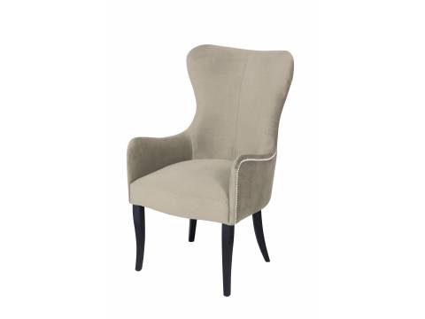 Кресло Лари ваниль опоры венге