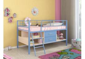 Кровать-чердак Севилья Мини Я голубой