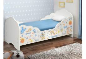 Кровать детская с бортом Малышка №3 белая