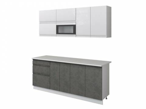 Кухня Бронкс кварц бетон