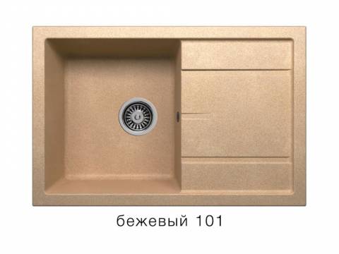 Кухонная мойка Tolero R-112 Бежевый 101