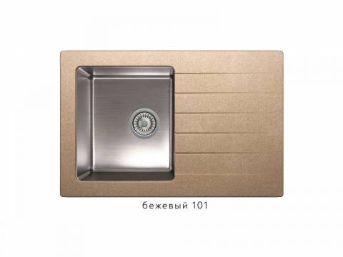 Кухонная мойка Tolero twist TTS-760 Бежевый 101