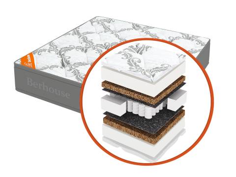 Матрас Mega холкон-кокос TFK Gray Night 120х200