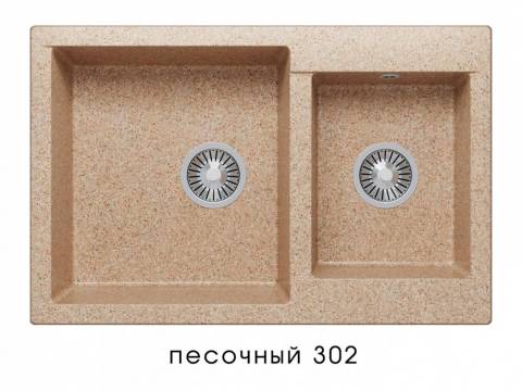 Мойка Polygran Brig-772 Песочный 302