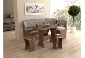 Кухонный угол Ника 6 Лайт Тип 3 Орех Коричневый техно