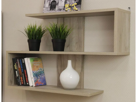 Полка Д7 Дуб крафт серый