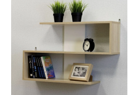 Полка Д7 Дуб сонома-белый