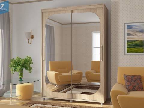 Шкаф-купе Комфорт 12 Прайм Клевер 1500 Дуб Сонома