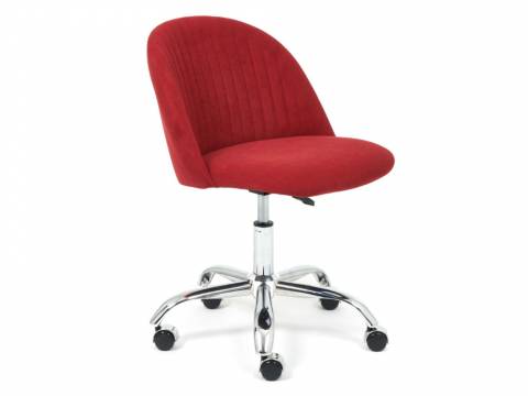 Кресло офисное Melody флок бордовый