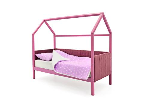 Кровать-домик мягкий Svogen лаванда