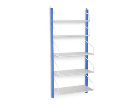 Детская навесная полка-стеллаж Svogen сине-белый