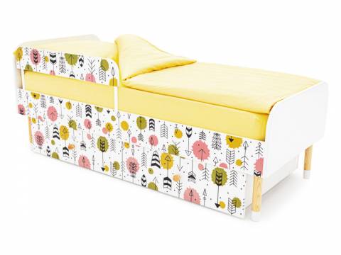 Кровать Stumpa Классика с бортиком и ящиками Стрелы