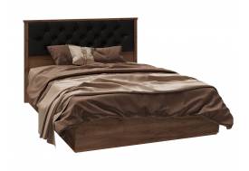 Кровать с мягкой спинкой София СКР-2 1400 с ортопедом Дуб крафт табачный