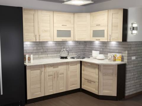 Кухонный гарнитур Ника мега прайм 2000х1500 мм