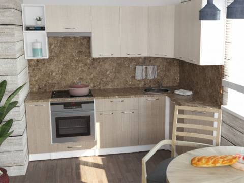 Кухонный гарнитур Ольга прайм 5 2300х1500 мм