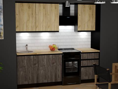 Кухонный гарнитур Адажио стандарт 1600 мм