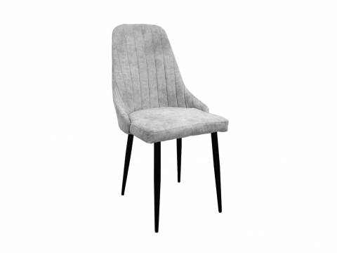 Стул Милан серый, чёрные ножки
